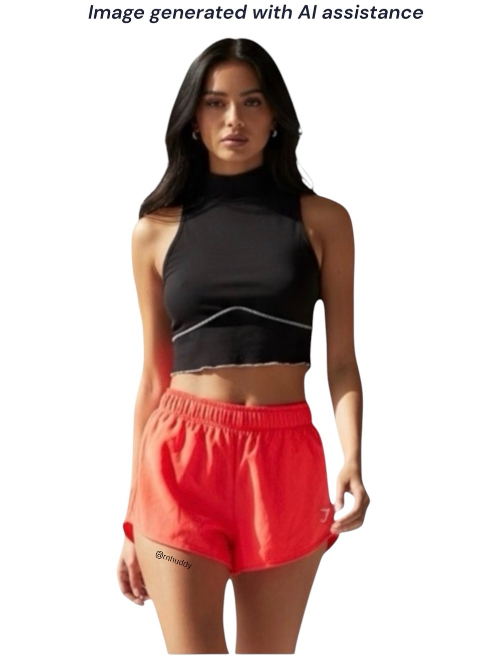 Gymshark XS neon orange shorts